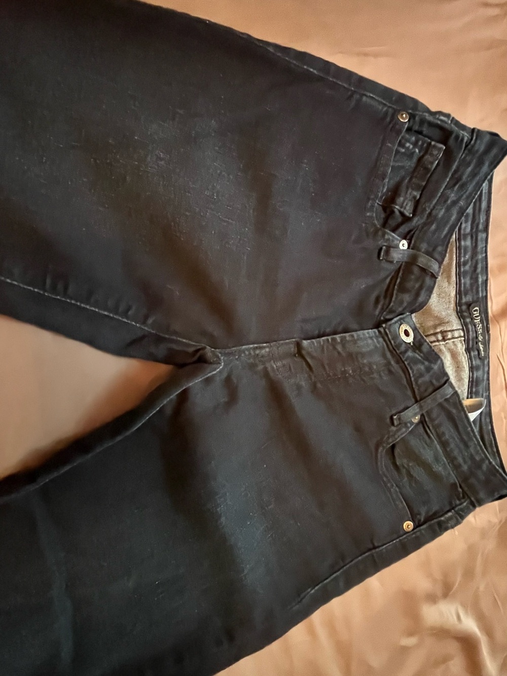 Guess Dark Navy Washed Skinny Jeans - Picture 6 of 16